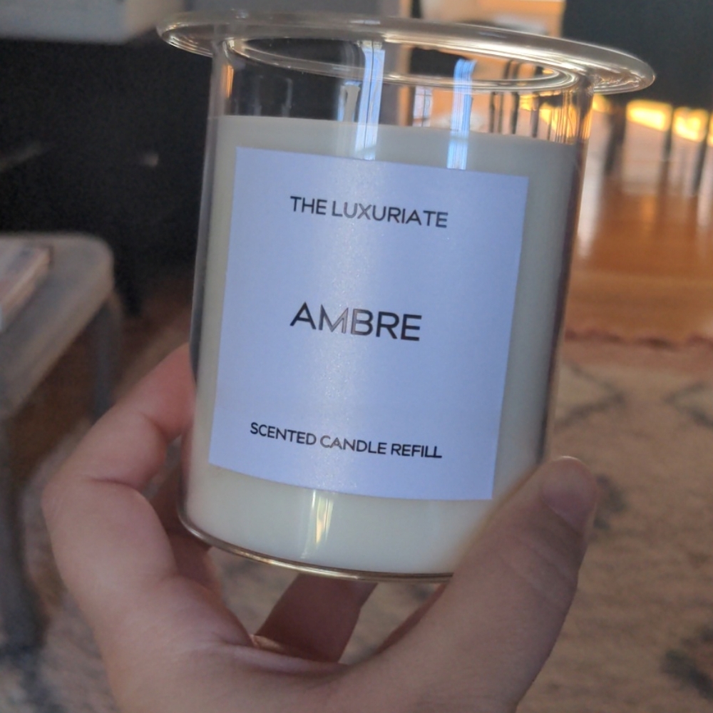 The luxuriate amber candle refill nwot